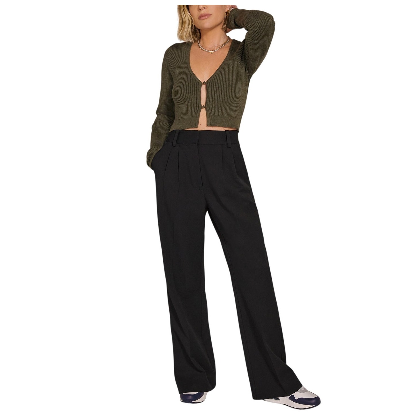 Favorite Daughter Tailored Black Shortie Trousers Size 10